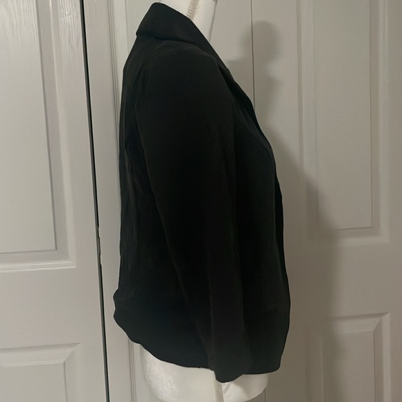 Wet Seal SZ L Black Floral Single Button Front Blazer - Picture 5 of 15